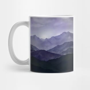 Purple mountain landscape Mug